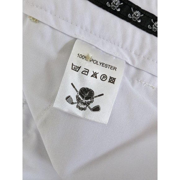 Tattoo Golf OB Shorts Size 40 Beige Solid Performance Outdoors Pockets - Picture 7 of 9